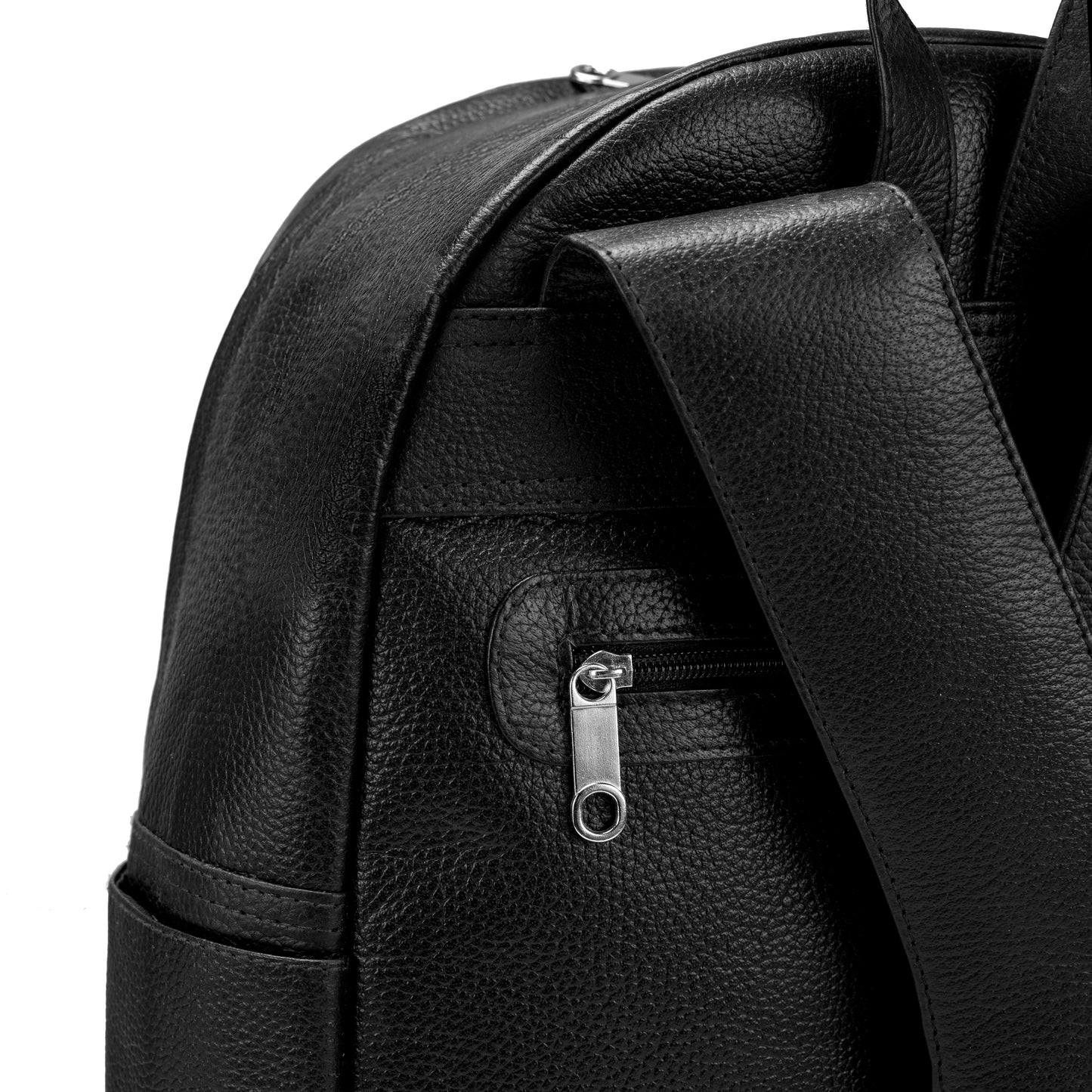 Black Packsmith Leather Bag Pack