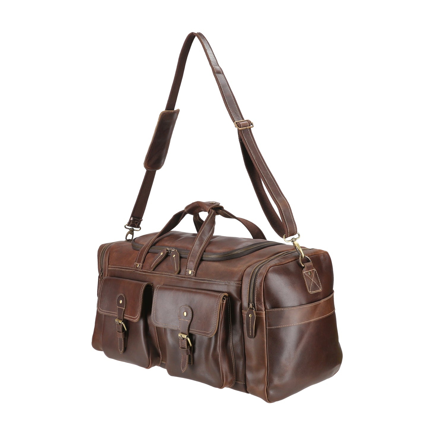 Rustic Rambler Duffle Leather Bag