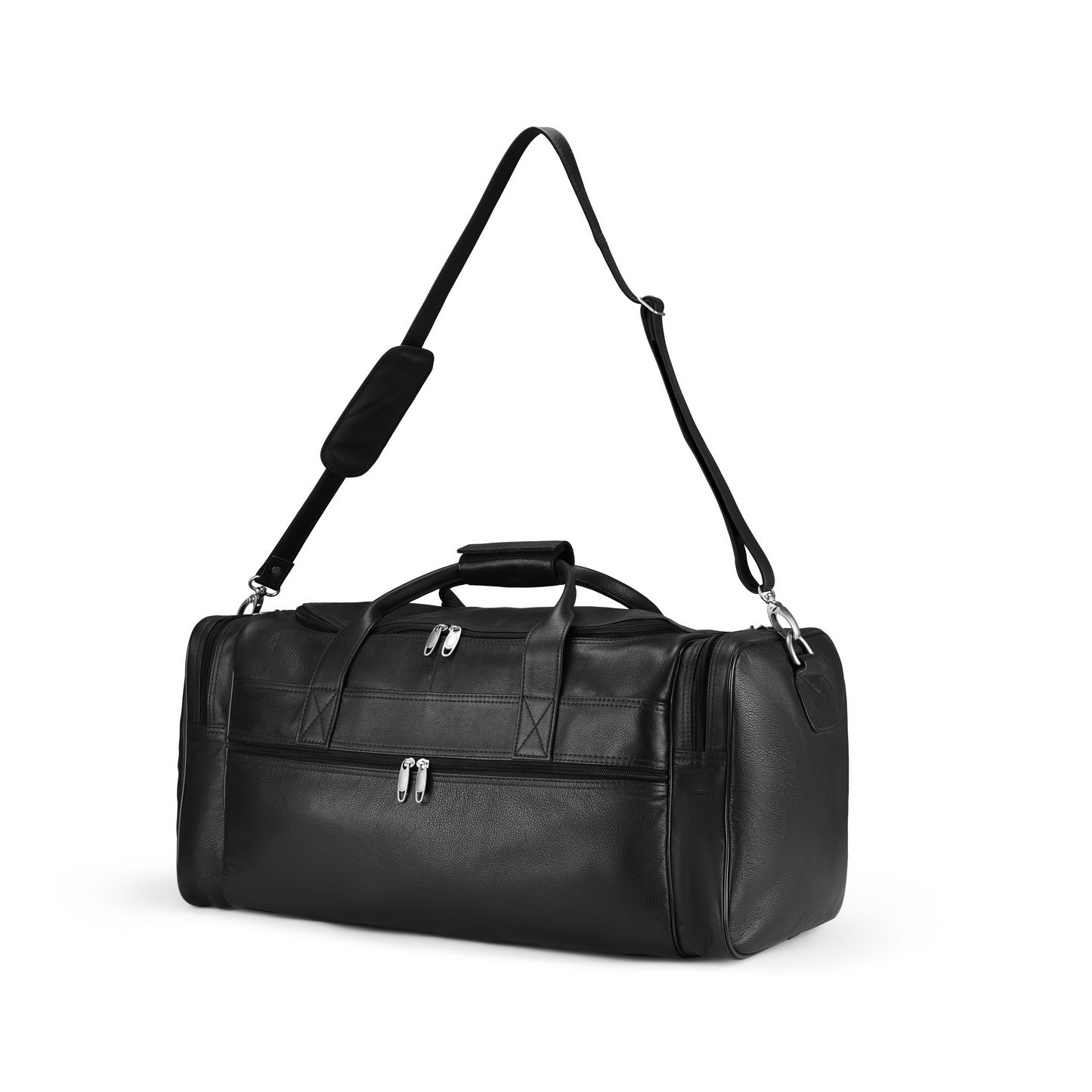 Black Gravon Gear Leather Traveling Bag