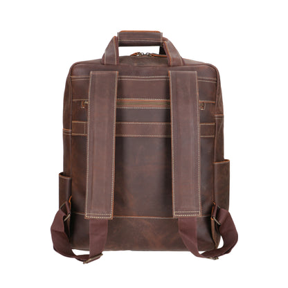 Travel Tote Dark Brown Leather Bag