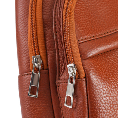 Tan Navaro Leather Crossbody Bag