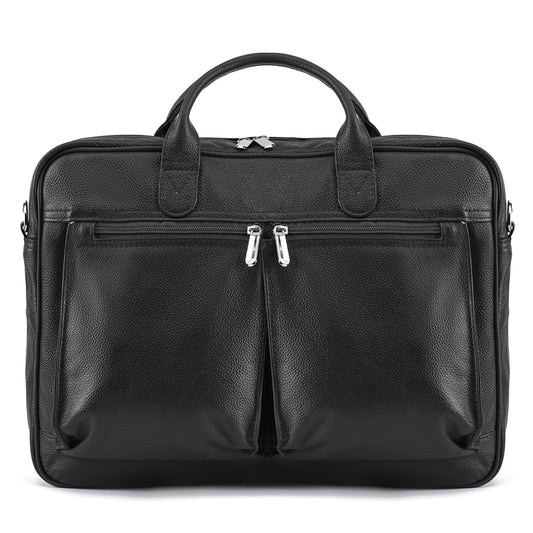 Black Caldris Executive Leather Bag