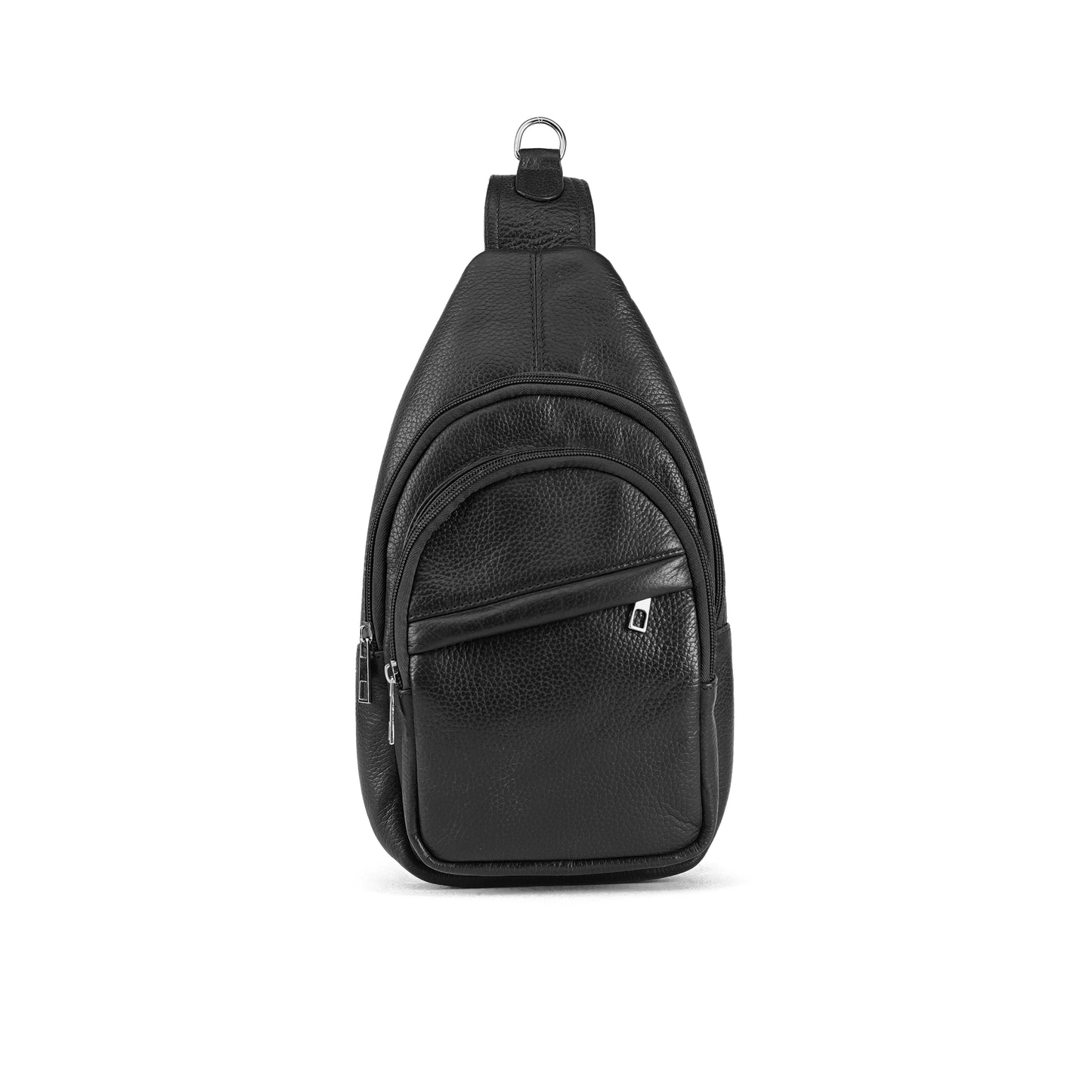 Black Navaro Leather Crossbody Bag