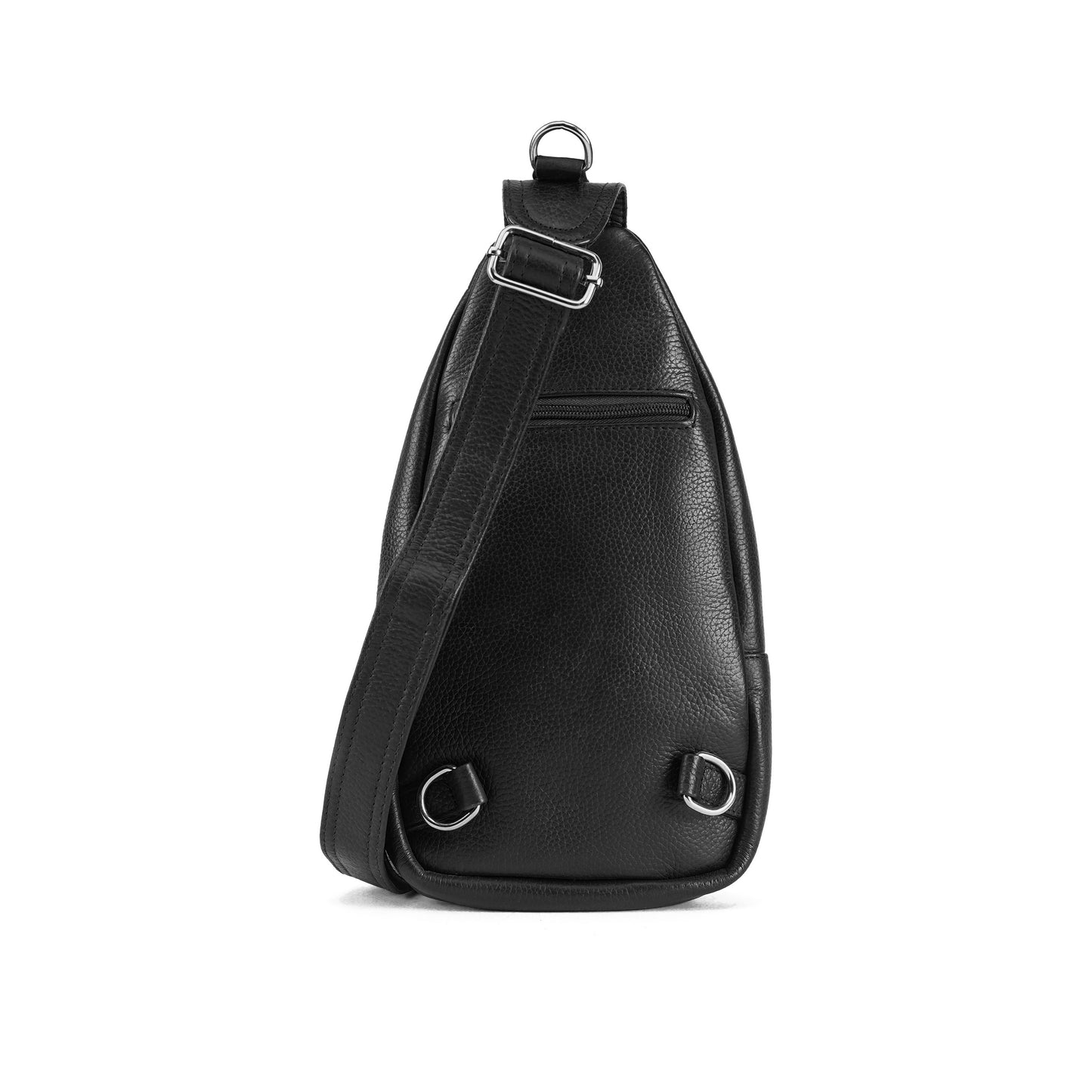 Black Navaro Leather Crossbody Bag