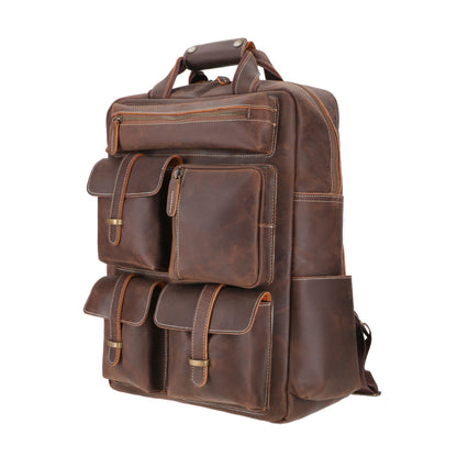 Travel Tote Dark Brown Leather Bag