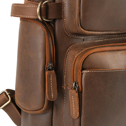 Norwood Rucksack Crazy Horse Leather Bag