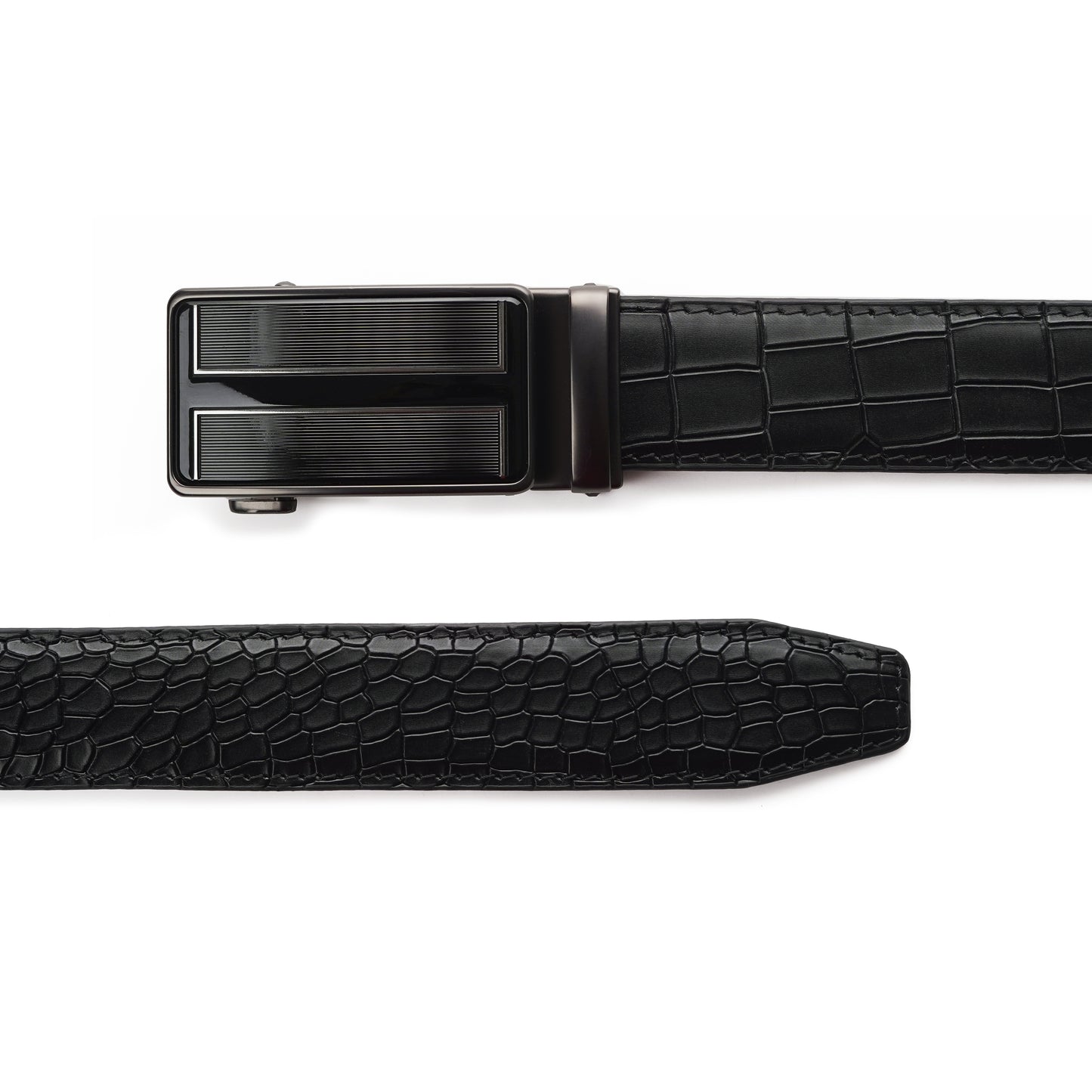 The Hamilton Formal Belt With Crocodile Strap