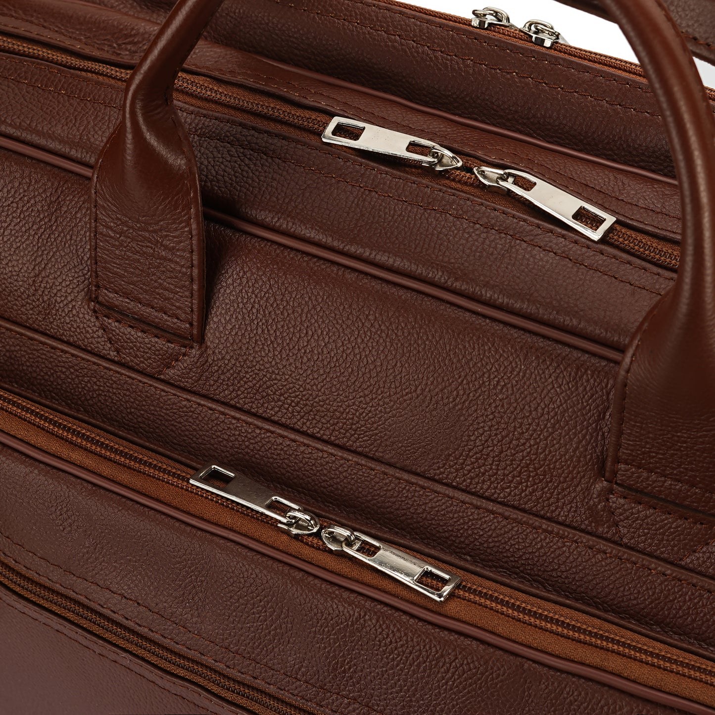 Tan Ambassador Series Laptop Leather Bag