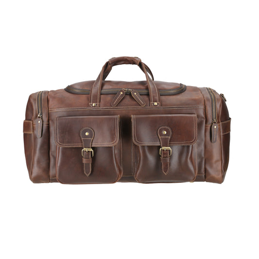 Rustic Rambler Duffle Leather Bag