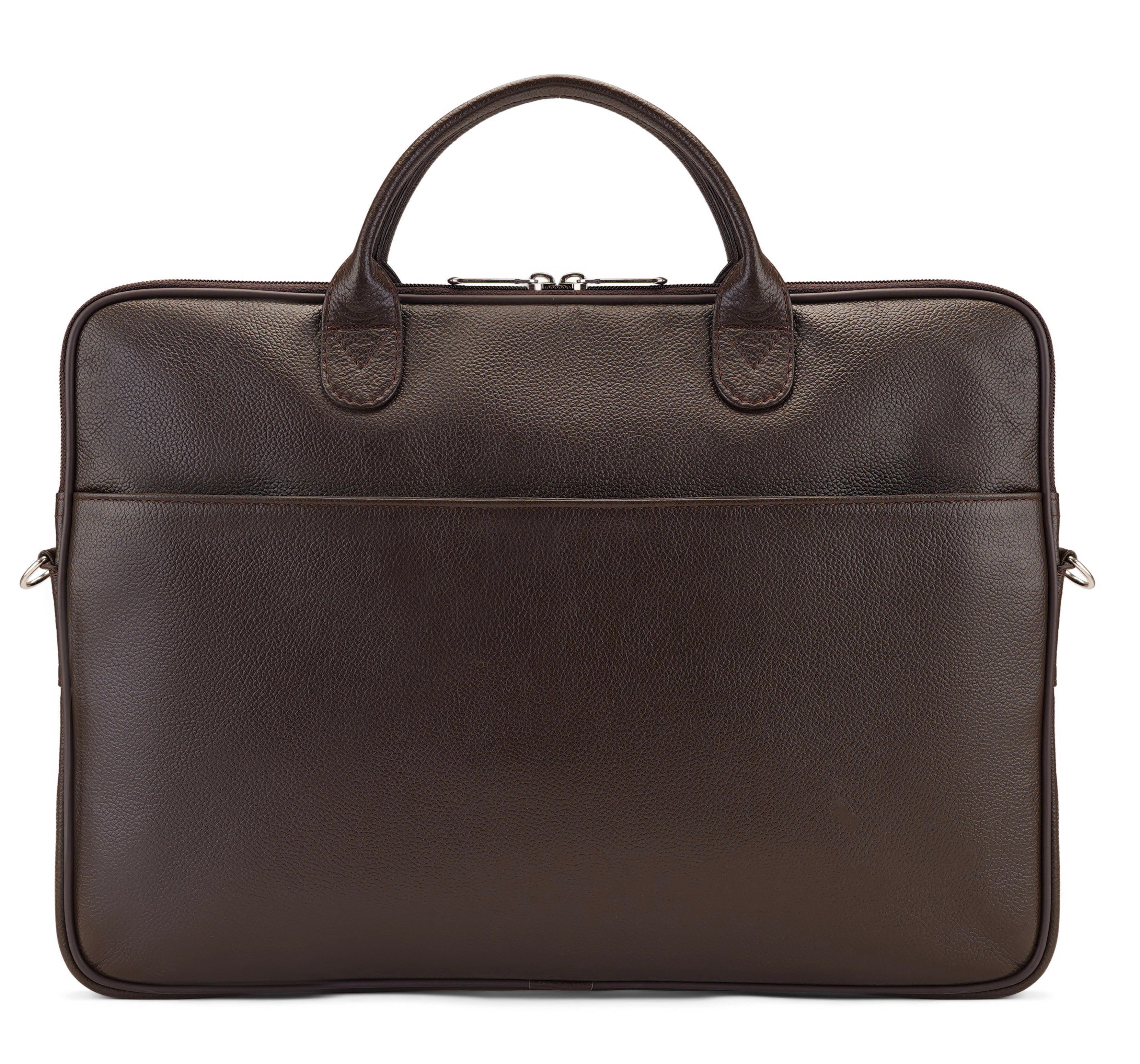 Brown Tech Form Sleek Leather Laptop Bag – The Leather Habitat