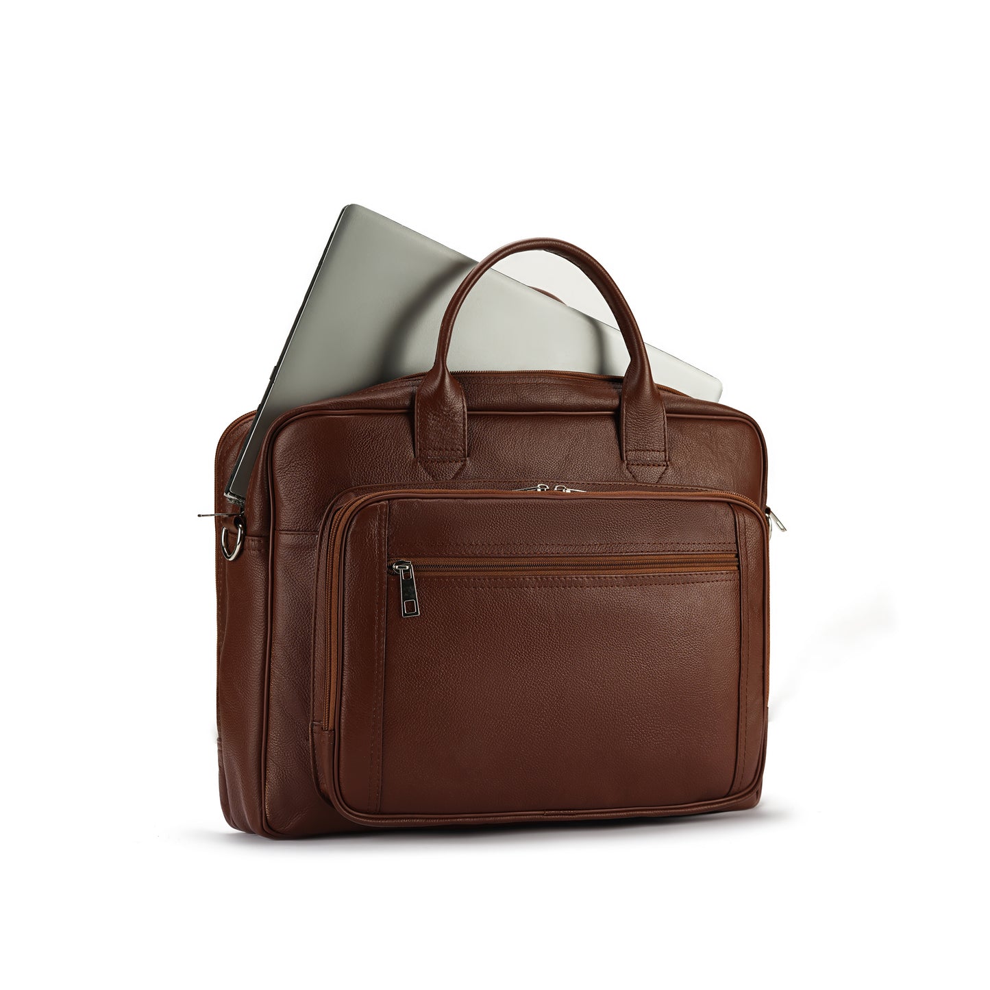 Tan Ambassador Series Laptop Leather Bag