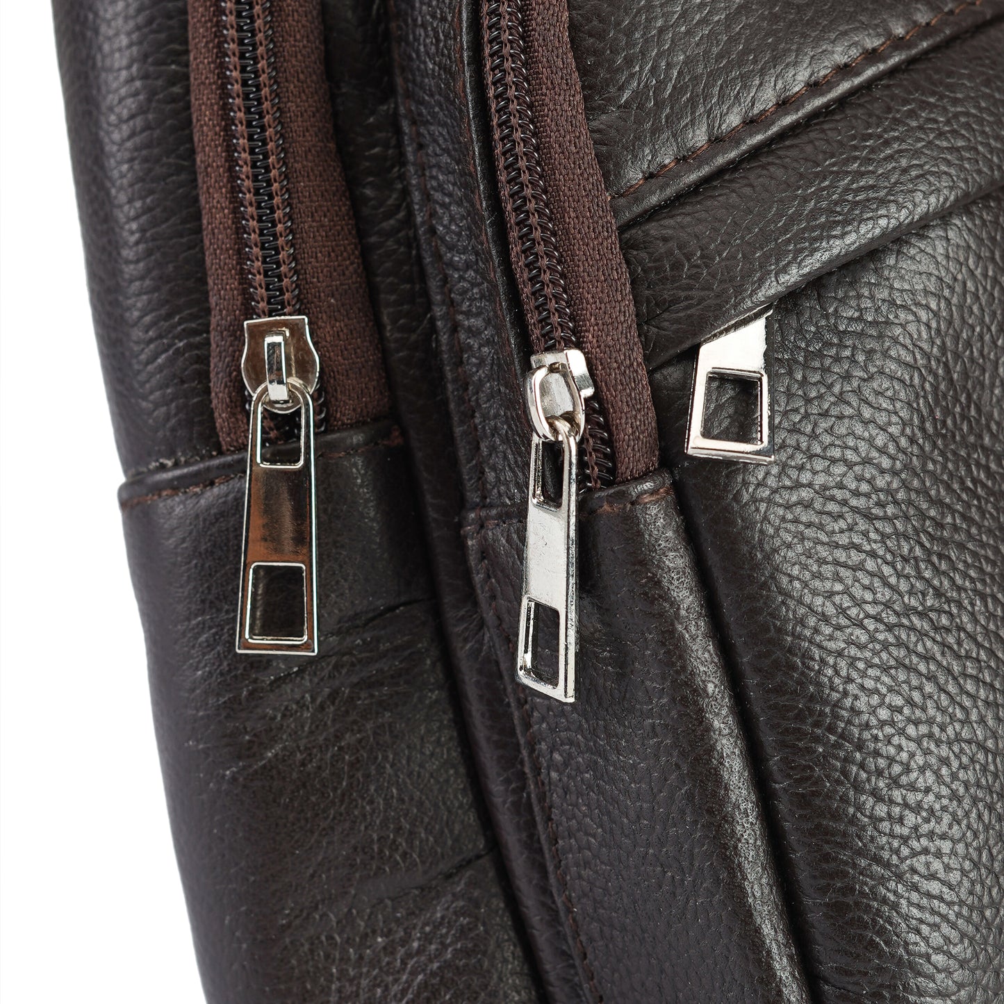 Dark Brown Navaro Leather Crossbody Bag