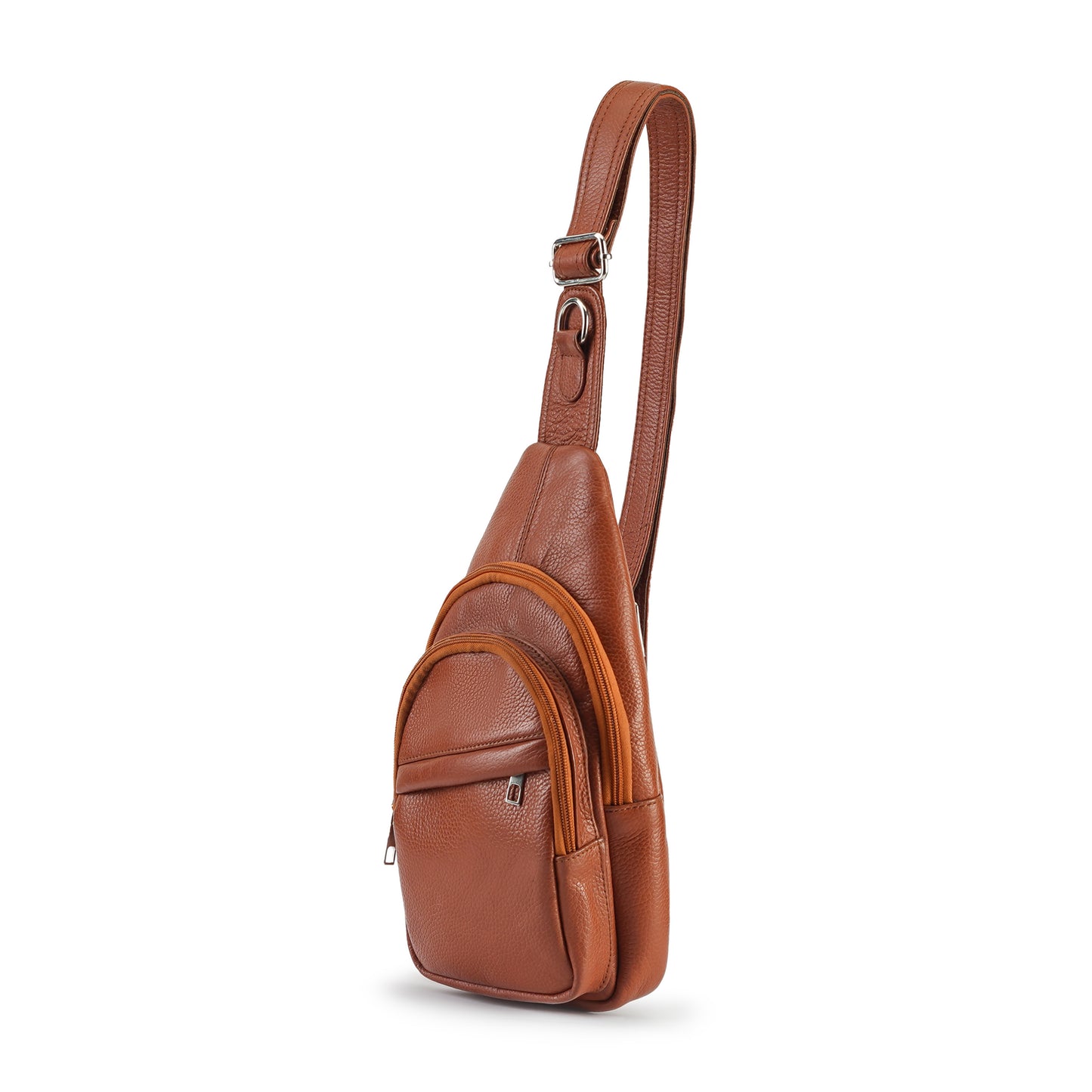 Tan Navaro Leather Crossbody Bag