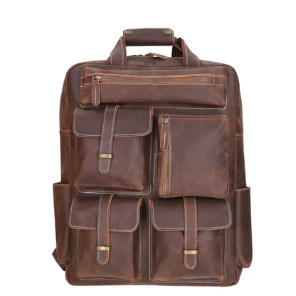 Travel Tote Dark Brown Leather Bag