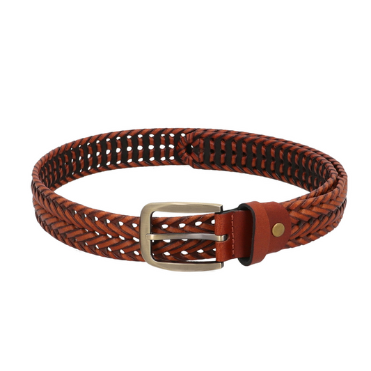 Tan Braided Belt