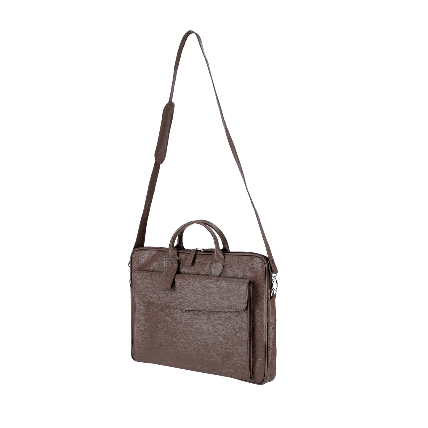 Brown Sleek Carrier Laptop Leather Bag