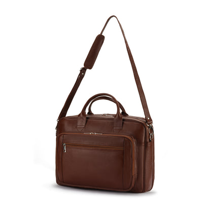 Tan Ambassador Series Laptop Leather Bag