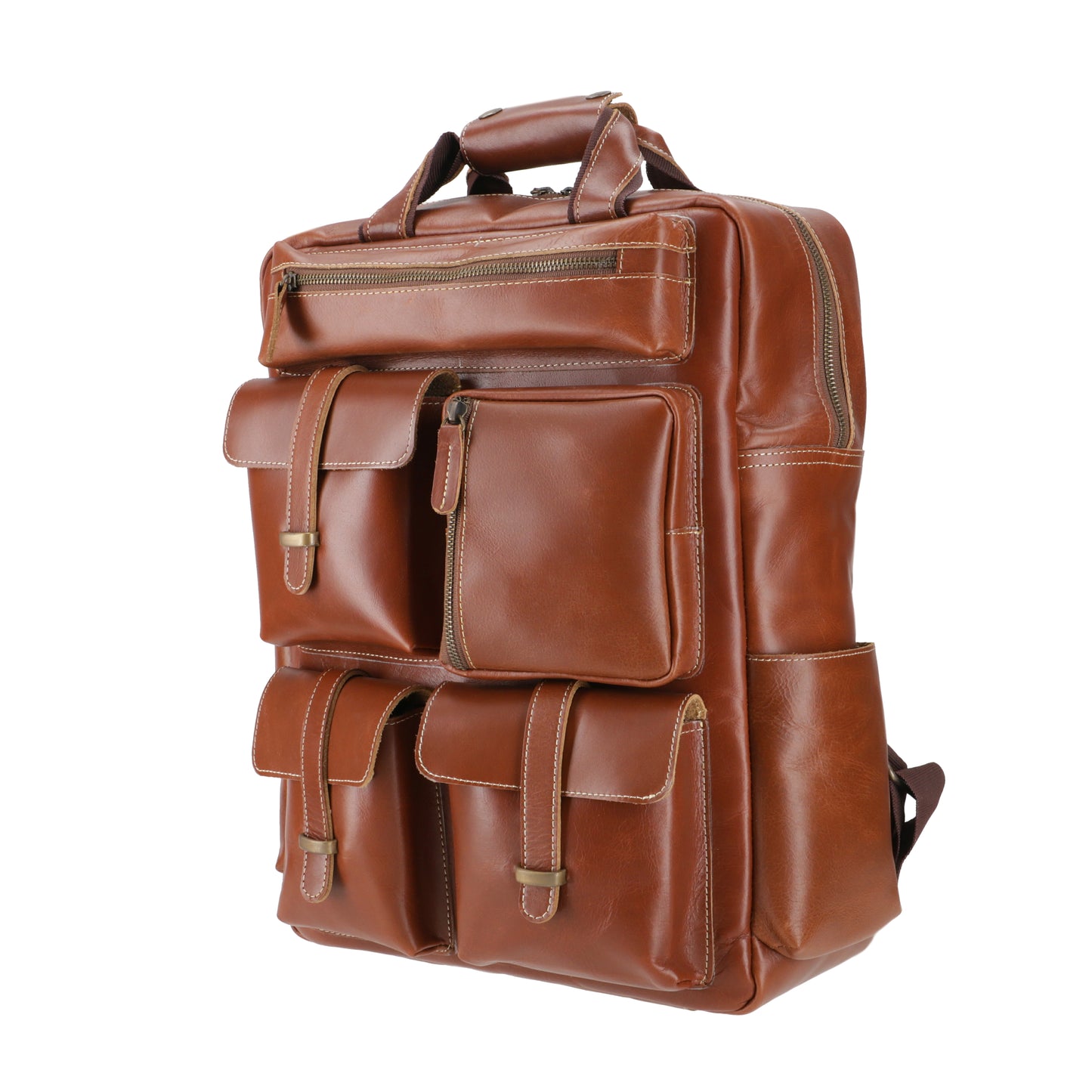 Travel Tote Light Brown Leather Bag