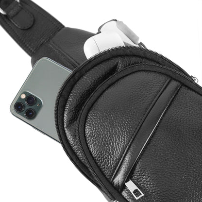 Black Navaro Leather Crossbody Bag