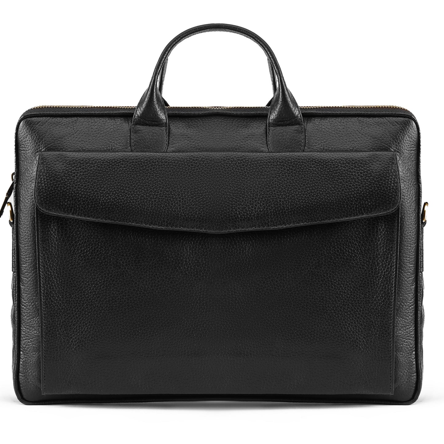 Black Sleek Carrier Laptop Leather Bag