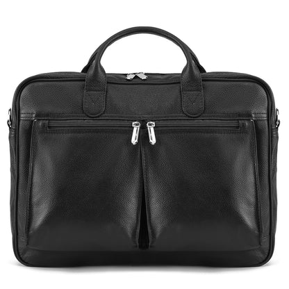 Black Caldris Executive Leather Bag