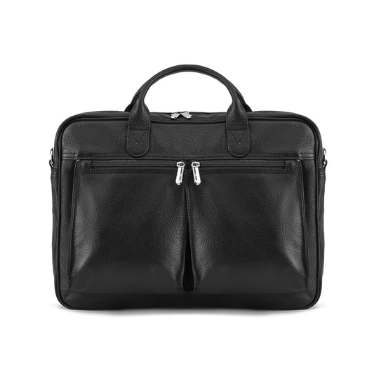 Black Caldris Executive Leather Bag
