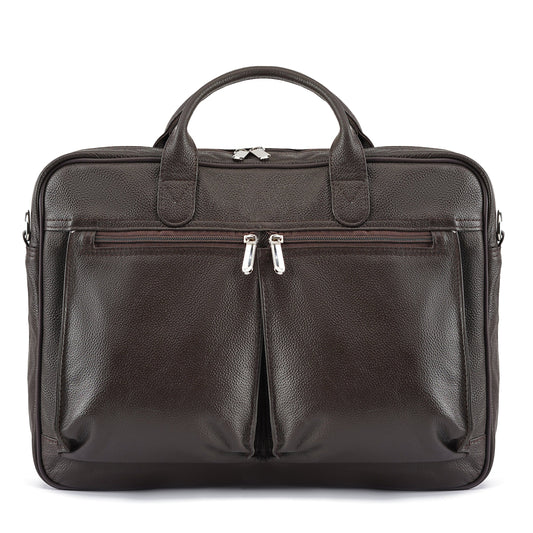 Dark Brown Caldris Executive Leather Bag