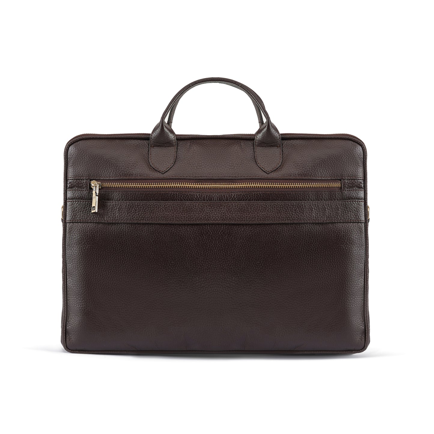 Brown Sleek Carrier Laptop Leather Bag