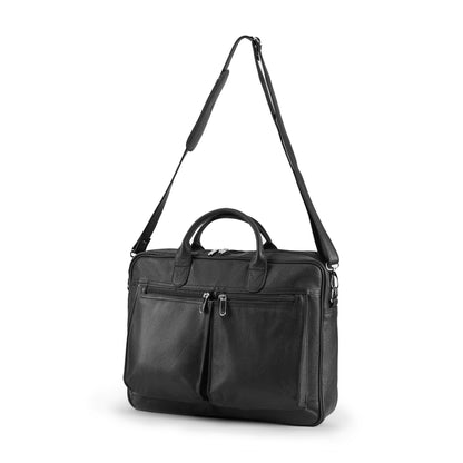 Black Caldris Executive Leather Bag