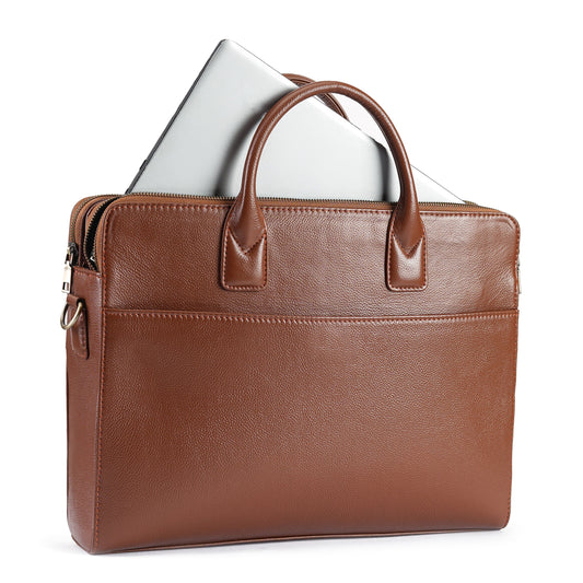 Tan Gravitas Briefcase