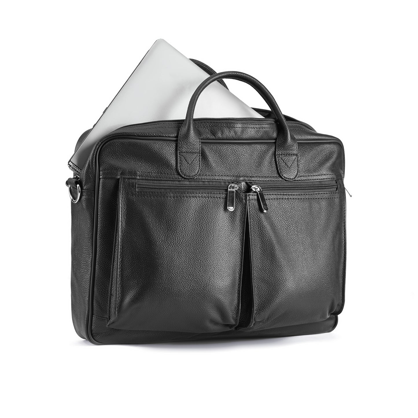 Black Caldris Executive Leather Bag