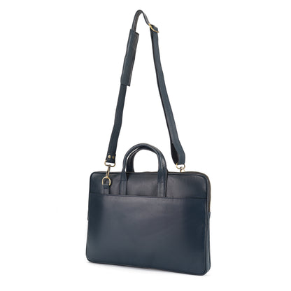 Navy Habitat Executive Slim Laptop Bag