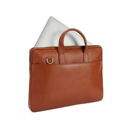 Tan Habitat Executive Slim Laptop Bag