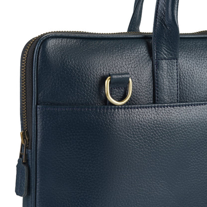 Navy Habitat Executive Slim Laptop Bag