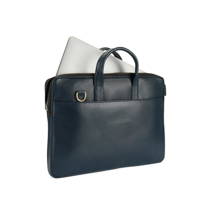 Navy Habitat Executive Slim Laptop Bag