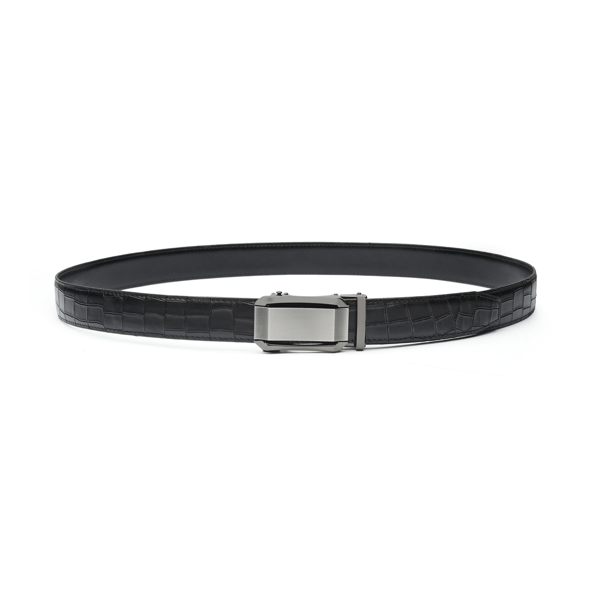 Legacy Signature Leather Belt - Crocodile Strap