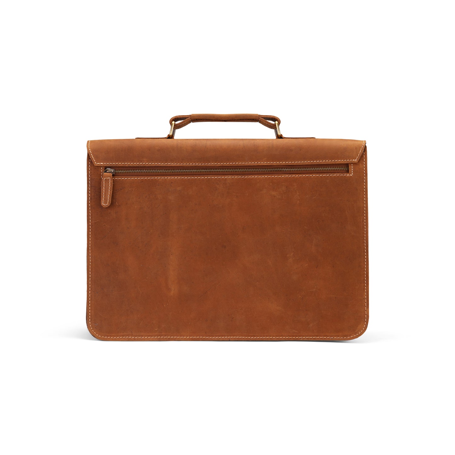 The Heritage Collection Tan Brown Leather Laptop Bag