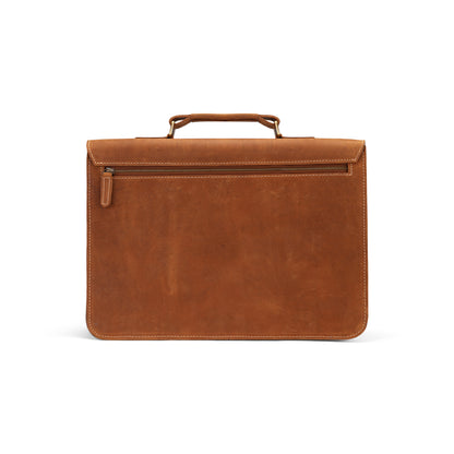 The Heritage Collection Tan Brown Leather Laptop Bag