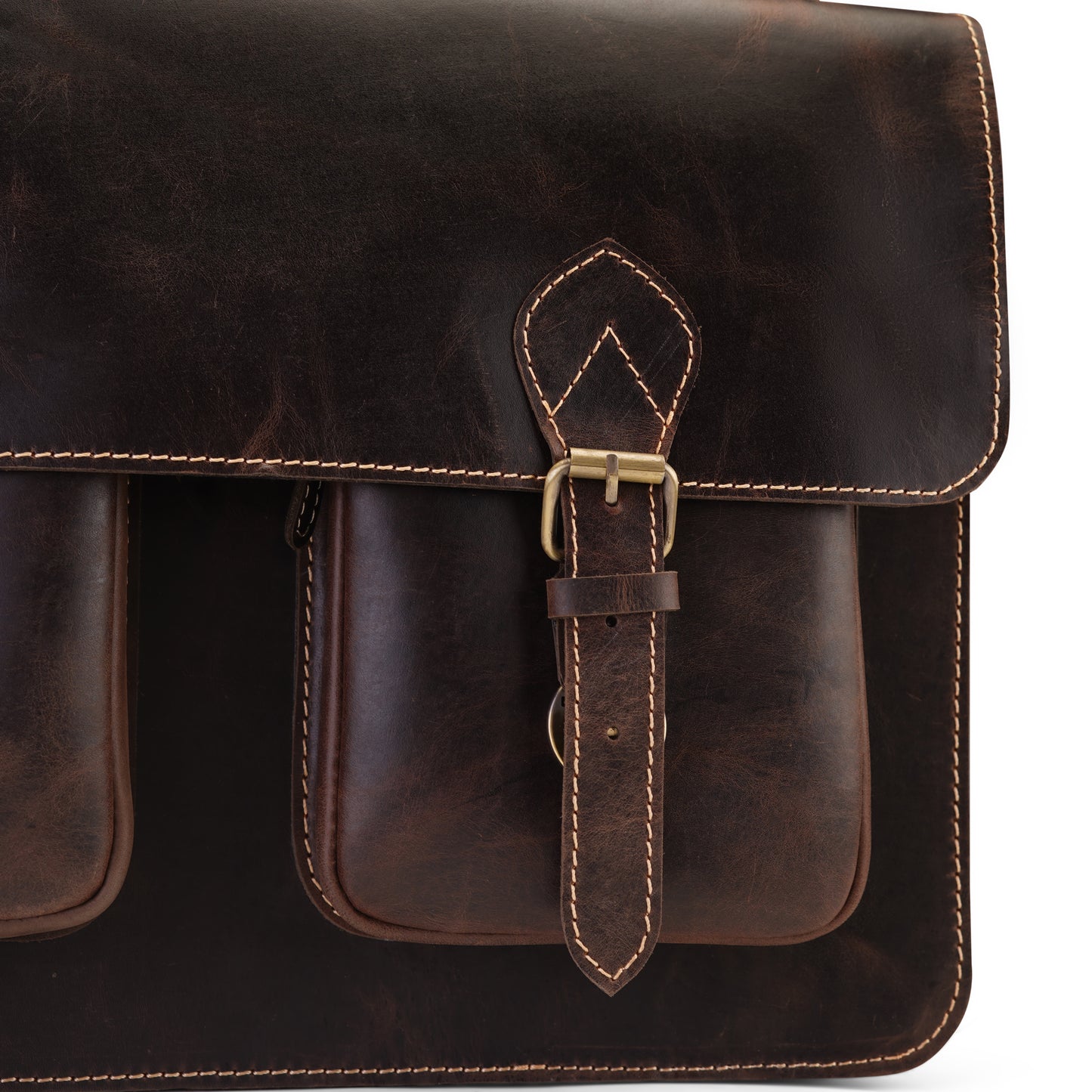 The Heritage Collection Dark Brown Leather Laptop Bag