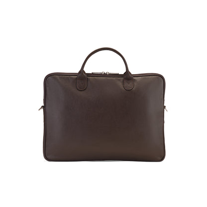 Tech Form Sleek Leather Laptop Bag