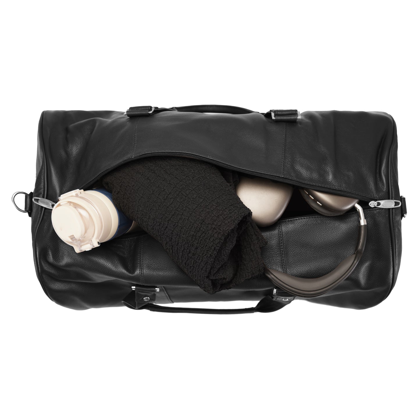 Black Rugged Roll Traveling Bag