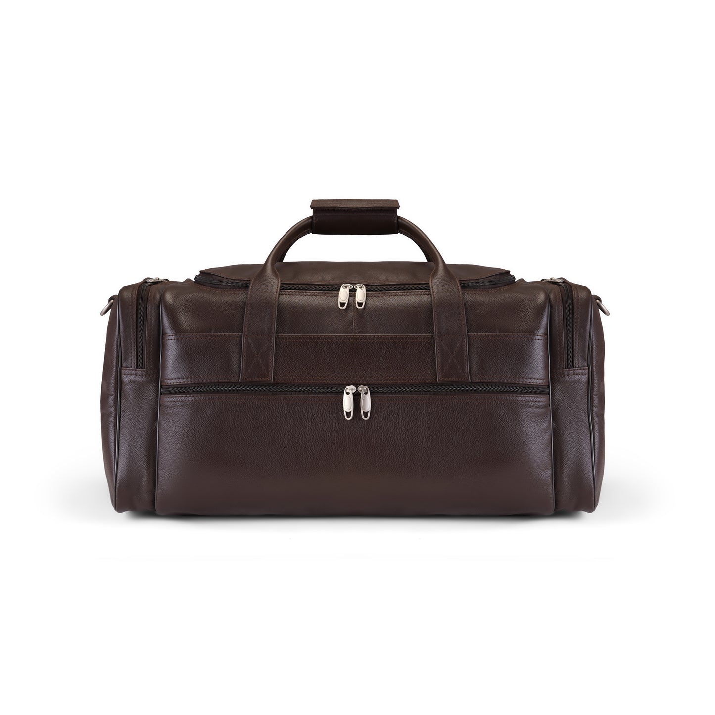 Dark Brown Gravon Gear Leather Traveling Bag