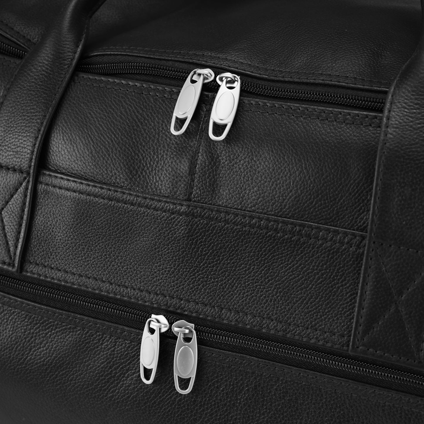 Black  Gravon Gear Leather Traveling Bag