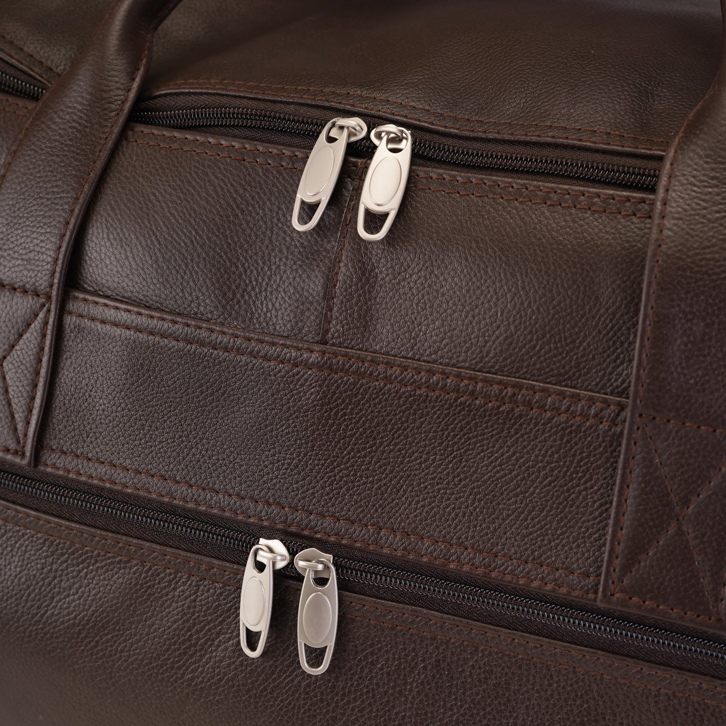 Dark Brown Gravon Gear Leather Traveling Bag