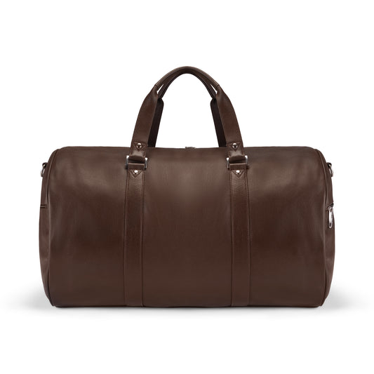 Dark Brown Rugged Roll Traveling Bag