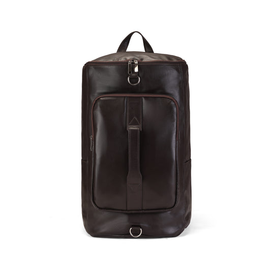 Dark Brown Fluxon Leather  Bag Pack & Travel Bag