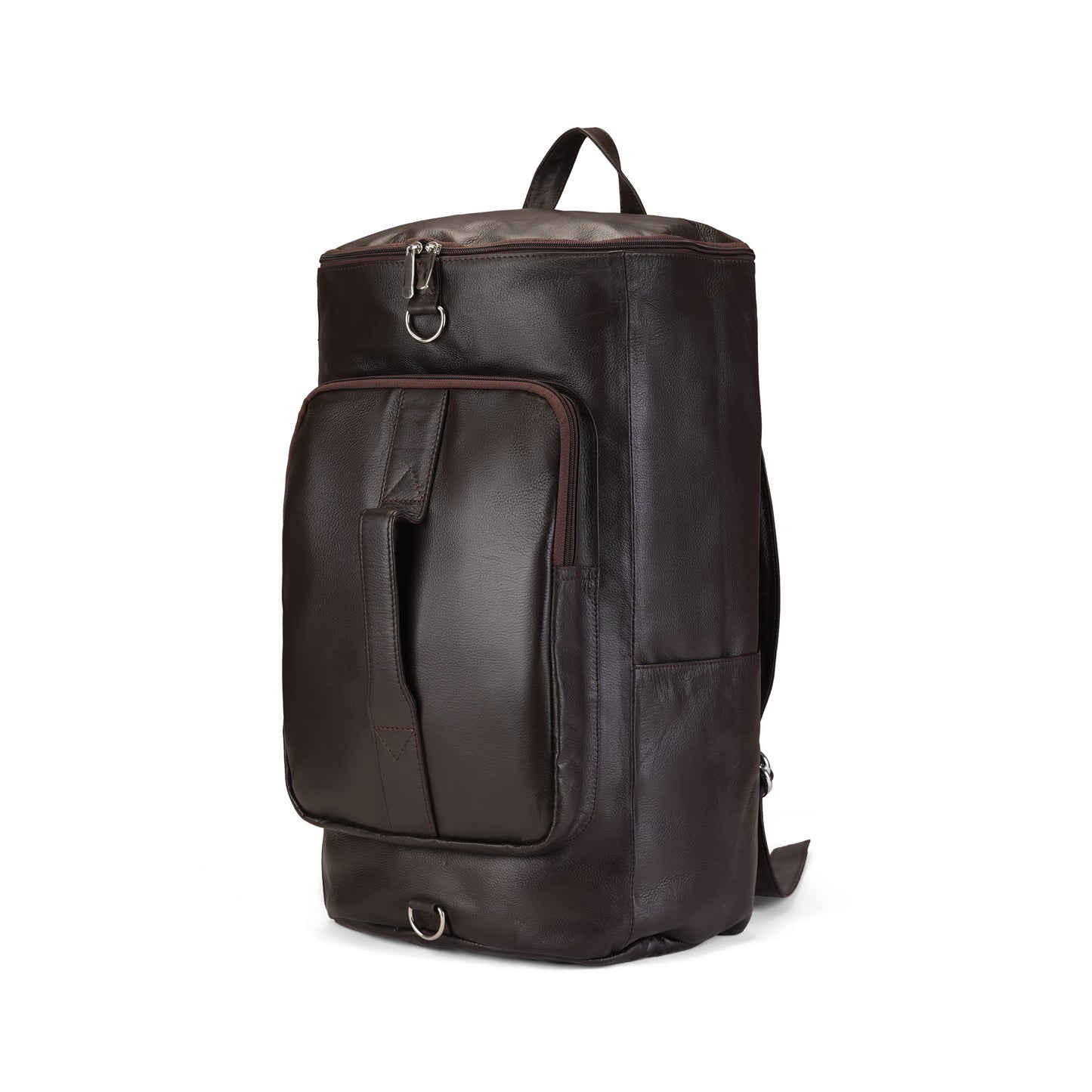 Dark Brown Fluxon Leather  Bag Pack & Travel Bag