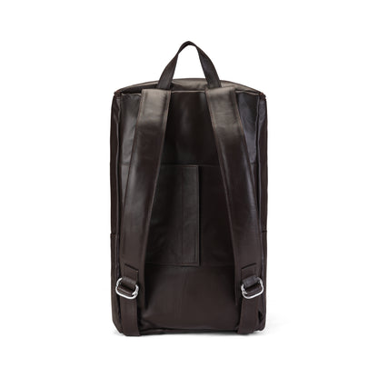 Dark Brown Fluxon Leather  Bag Pack & Travel Bag
