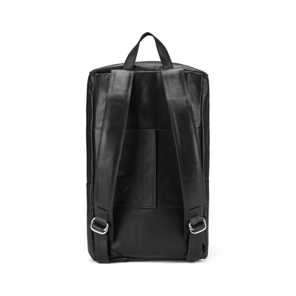 Black Fluxon Leather  Bag Pack & Travel Bag