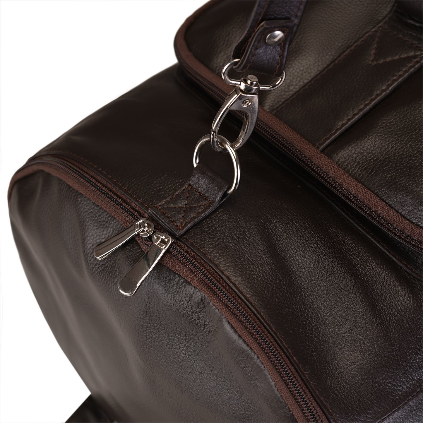 Dark Brown Fluxon Leather  Bag Pack & Travel Bag
